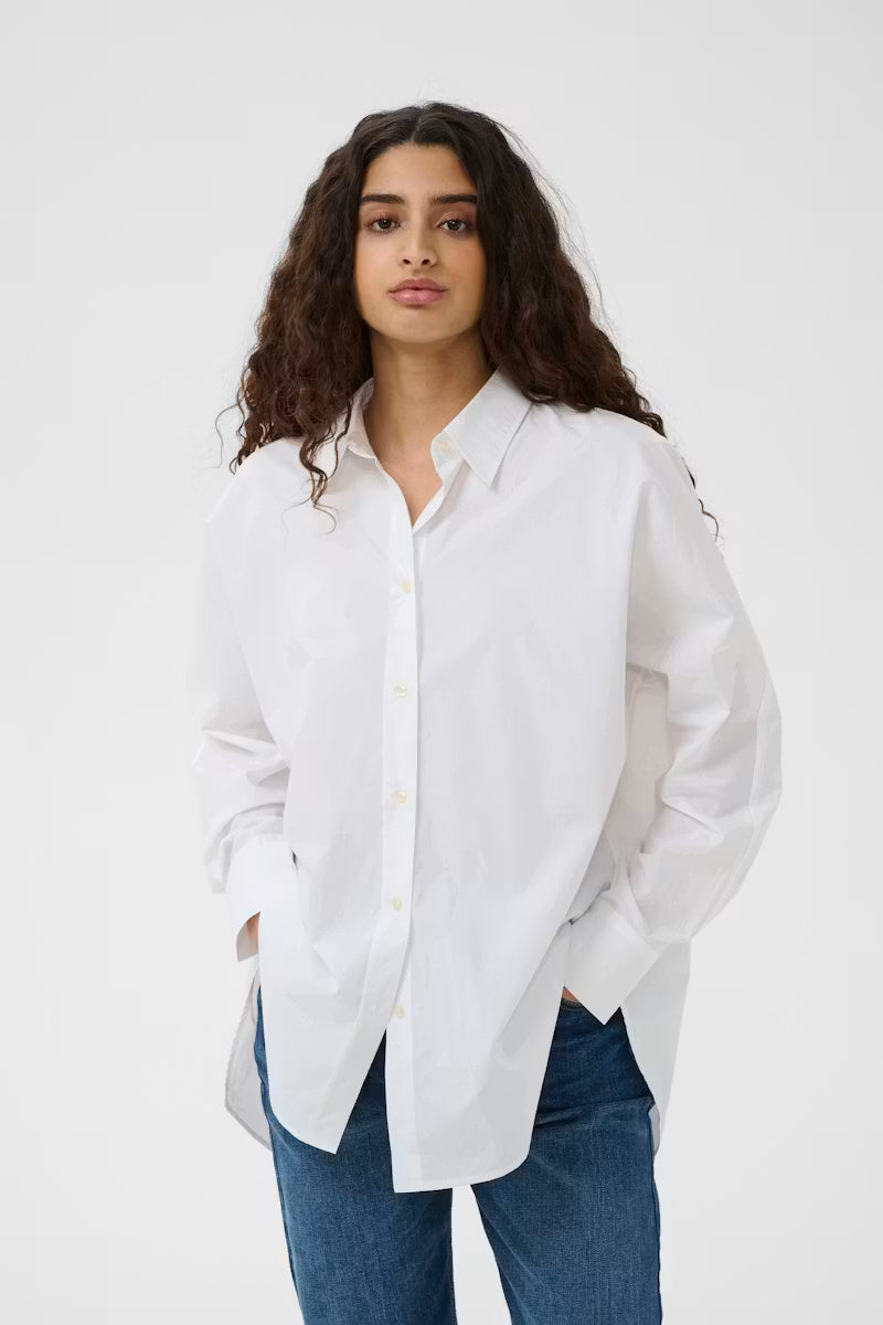 LELOIW LOOSE SHIRT  in Pure White by Inwear
