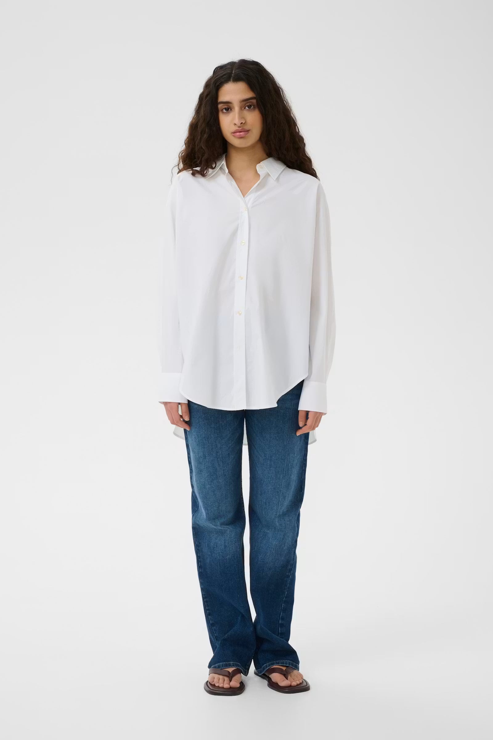 LELOIW LOOSE SHIRT  in Pure White by Inwear