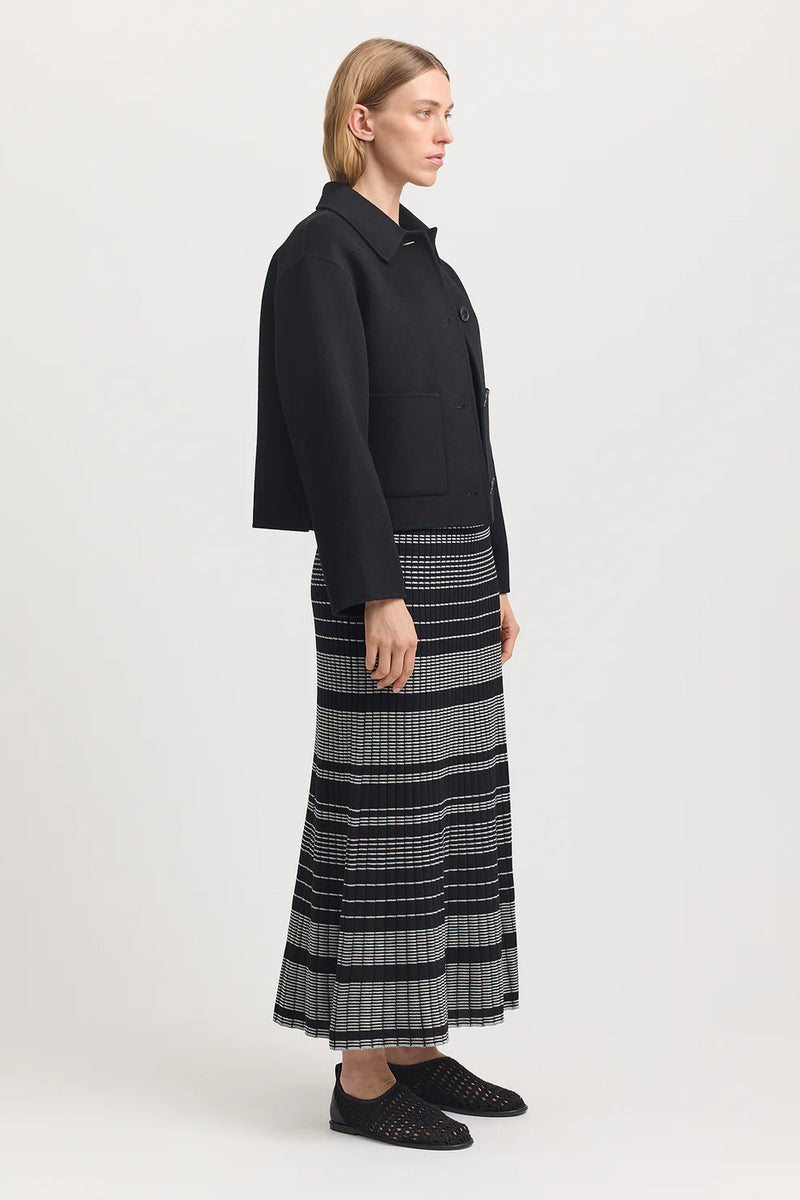 WOOL JACKETin Black by Toorallie