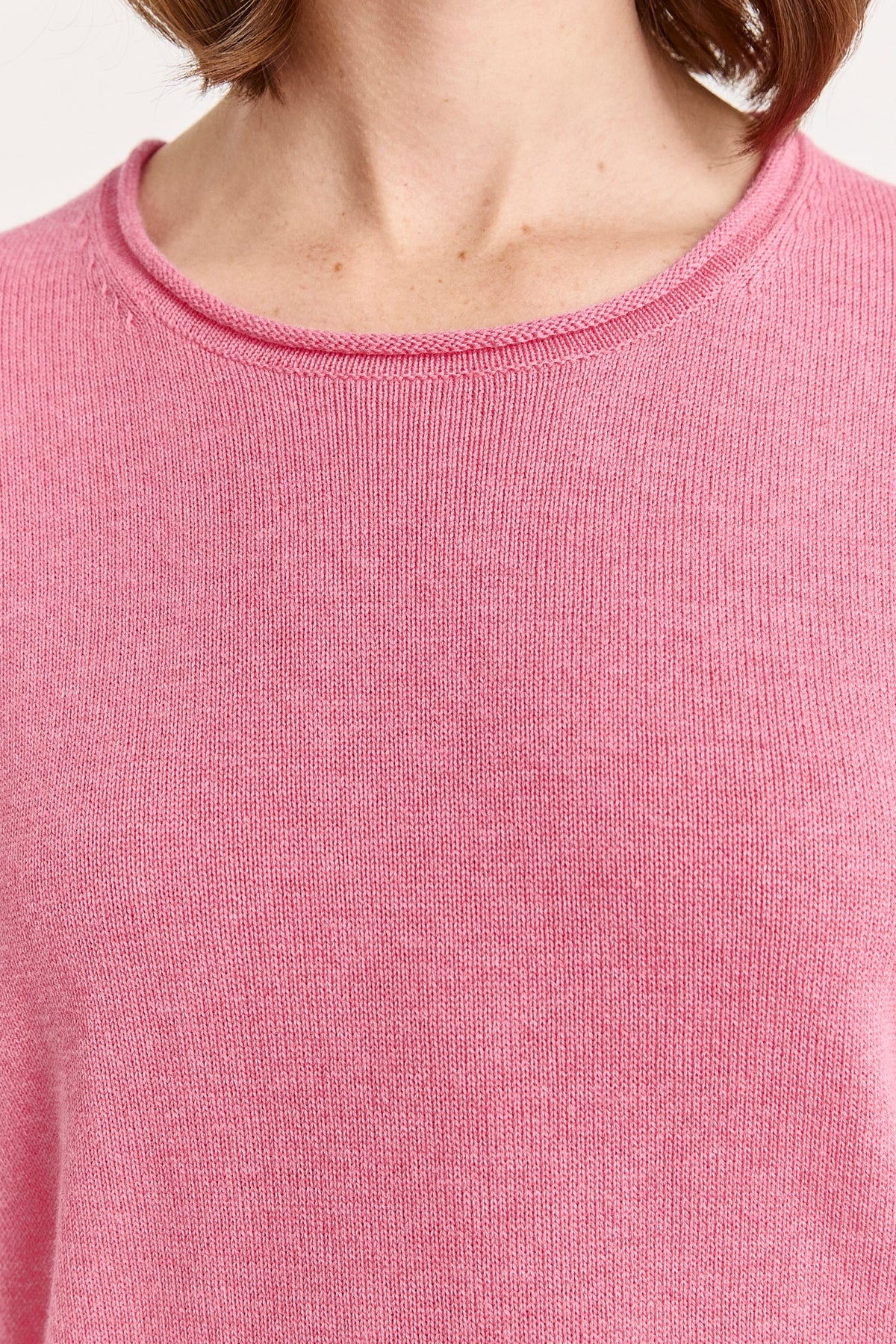 SHORT SLEEVE KNIT in Flamingo by Toorallie at Darling & Domain