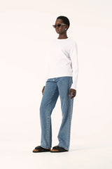 Elka Collective ZOE LONG SLEEVE TEE in White