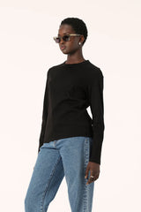 Elka Collective ZOE LONG SLEEVE TEE in Black