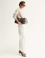 ABIGAIL KNIT CARDIGAN | White Marle