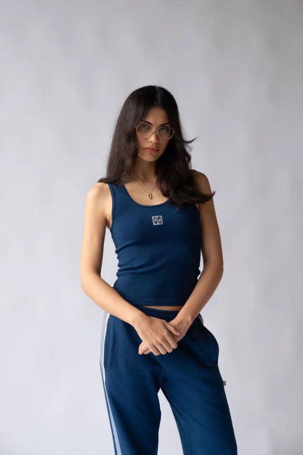 MIO TANK in Estate Blue by Araminta James