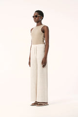 Elka Collective OSCAR KNIT PANT in Oat Marle