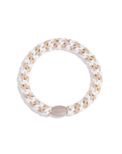 KKNEKKI ORIGINAL HAIR TIES White Beige Glitter Stripe