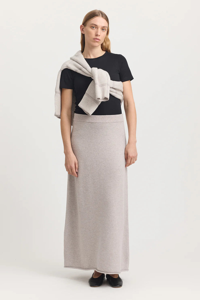 LAMBSWOOL SKIRT in Oat by Toorallie