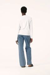 Elka Collective ZOE LONG SLEEVE TEE in White