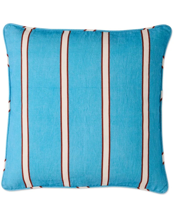 UPHOLSTERY SQUARE LOUNGE CUSHION in Piazza Stripe from the amazing range of Kip & Co products