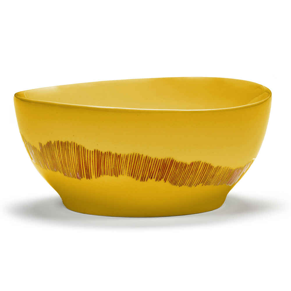 OTTOLENGHI BOWL S in Yellow + Red Stripes with Serax