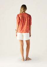 LORETTA SHIRT in Hibiscus from MOS The Label
