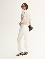 ABIGAIL KNIT CARDIGAN | White Marle