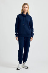 LOUNGE FUNNEL NECK in French Navy by Toorallie