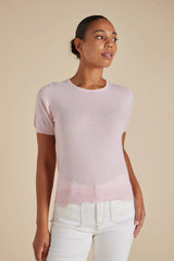 Alessandra MARCIE KNIT TOP in ROSEBUD