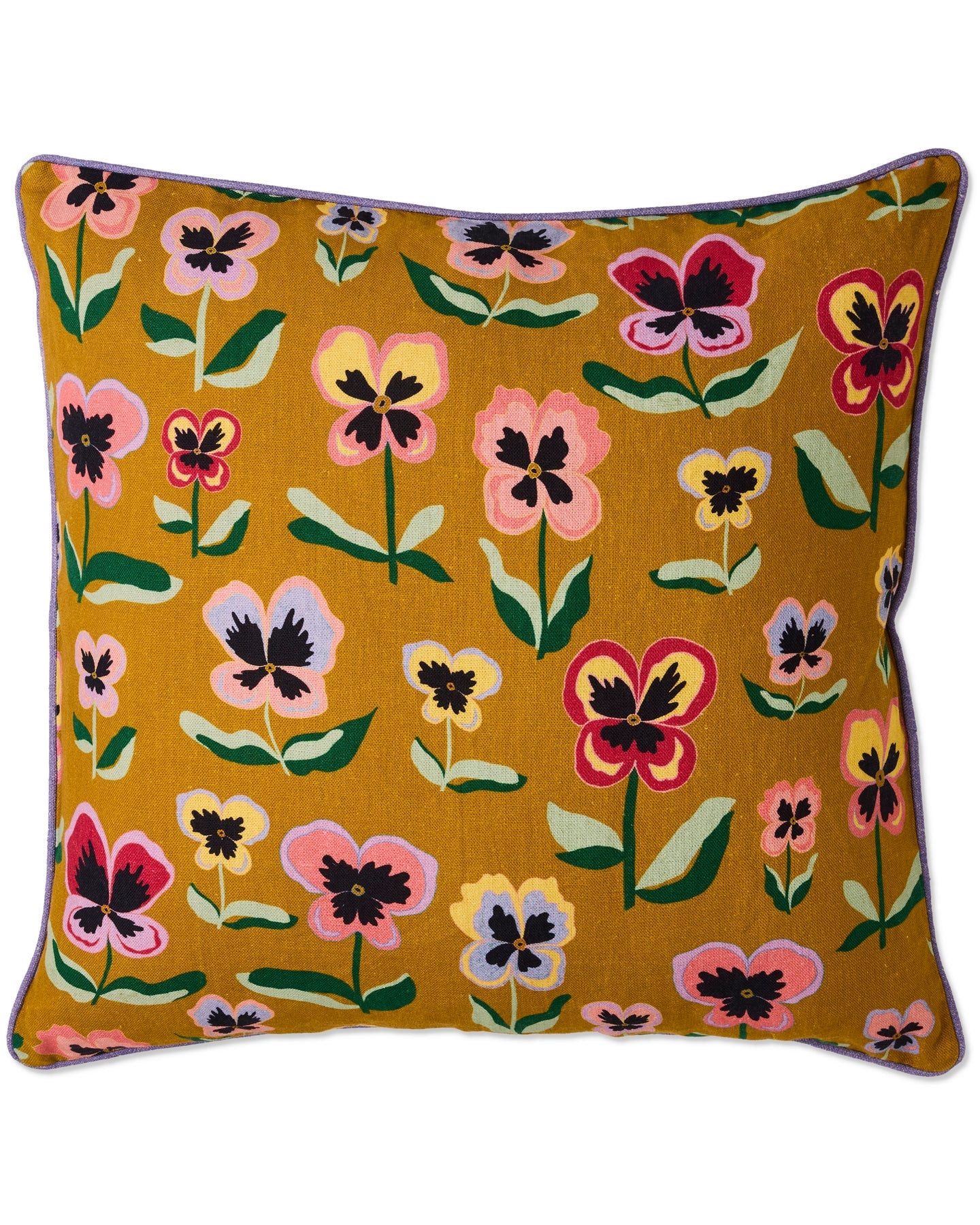 UPHOLSTERY CUSHION in Pretty Pansy Gold from the amazing range of Kip & Co products