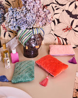 VELVET COSMETIC PURSE in Seabed from the amazing range of Kip & Co