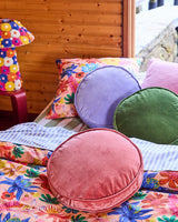 VELVET PEA CUSHION in Jacaranda from the amazing range of Kip & Co