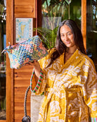 ANNA SPIRO ELSTERNWIG FIG TERRY BATH ROBE from the amazing range of Kip & Co 