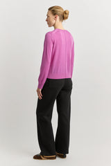 EXTRA FINE KNIT CREW in Ultraviolet by Toorallie