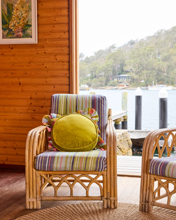 VELVET PEA CUSHION | Pear