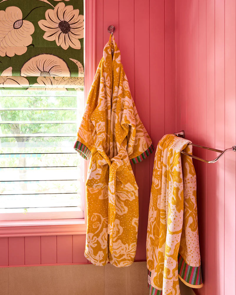 ANNA SPIRO ELSTERNWIG FIG TERRY BATH ROBE from the amazing range of Kip & Co 