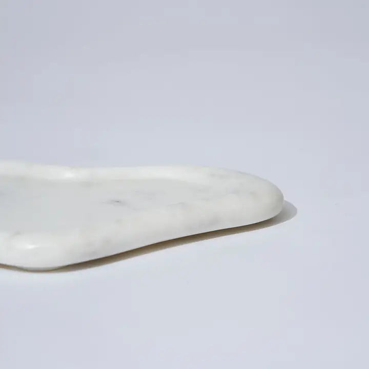 MARBLE PUDDLE TRAY | White Marle