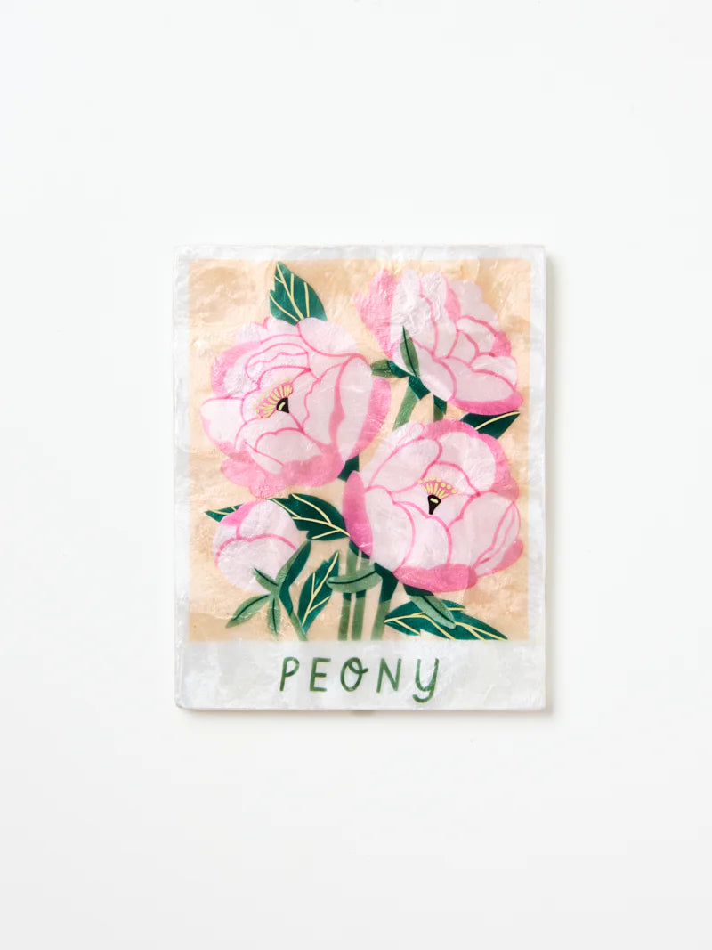 MARKET WALL ART in Peony by Jones & Co