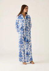 Mos The Label Adriana Pant in blue floral available at Darling and Domain