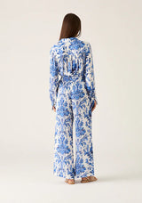 Mos The Label Adriana Pant in blue floral available at Darling and Domain