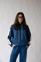 1984 HOODIE in Midnight Blue by Araminta James