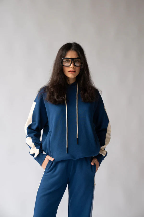 1984 HOODIE in Midnight Blue by Araminta James
