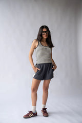 MIO TANK in Noir Stripe by Araminta James