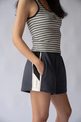 MIO TANK in Noir Stripe by Araminta James