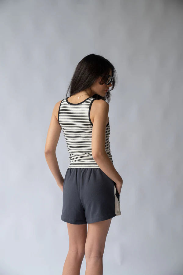 MIO TANK in Noir Stripe by Araminta James