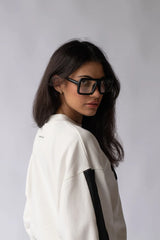 TOKYO SWEATSHIRT in Warm White by Araminta James