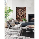 APERTO ALI ROUND SIDE TABLE in White by GlobeWest at Darling & Domain