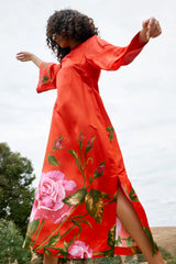 HEIDI DRESS in Ruby Rose from Aston Studio