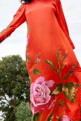 HEIDI DRESS in Ruby Rose from Aston Studio