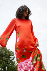 HEIDI DRESS in Ruby Rose from Aston Studio