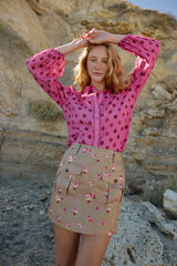 VIVIAN BLOUSE | Orchid Dot