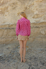 VIVIAN BLOUSE | Orchid Dot