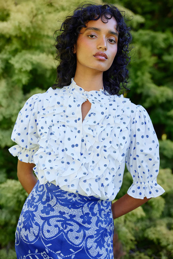 MAVIS BLOUSE in Antique Royal from Aston Studio