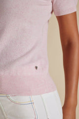 Alessandra MARCIE KNIT TOP in ROSEBUD