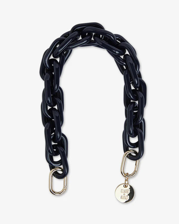 ACRYLIC CHAIN STRAP in French Navy by Elms and King