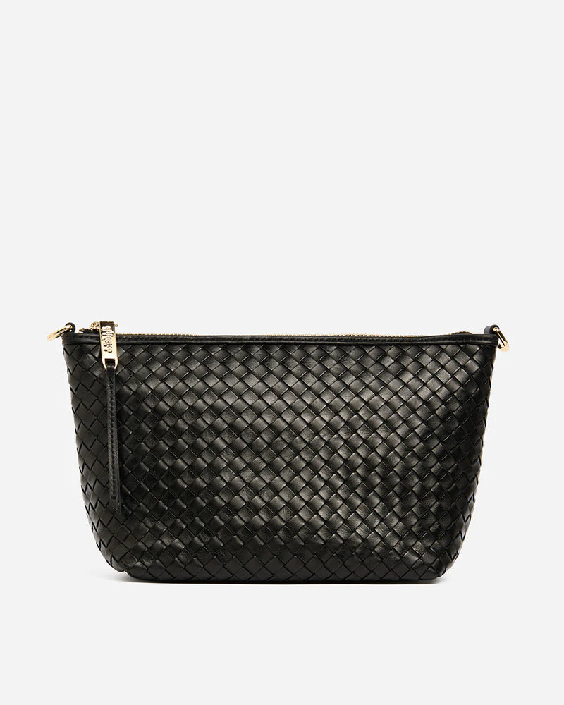 AGNES BAG in Black Weave by ARLINGTON MILNE