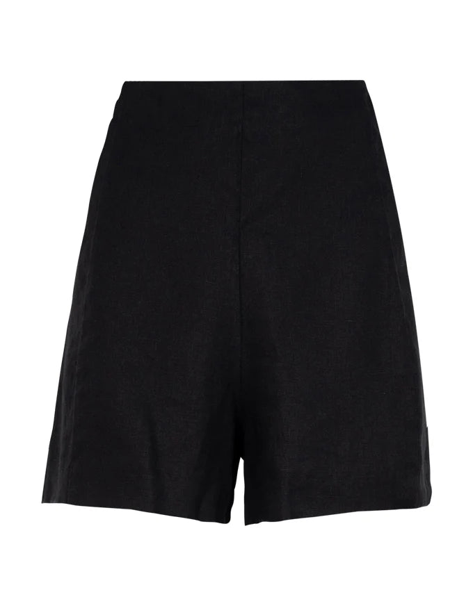 Alessandra ARLO LINEN SHORT in Black