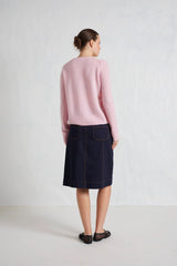 Alessandra Georgia cashmere sweater in blossom pink