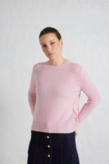 Alessandra Georgia cashmere sweater in blossom pink