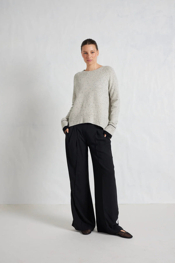 Alessandra Katerina Cashmere Sweater in Speckle available at Darling and Domain