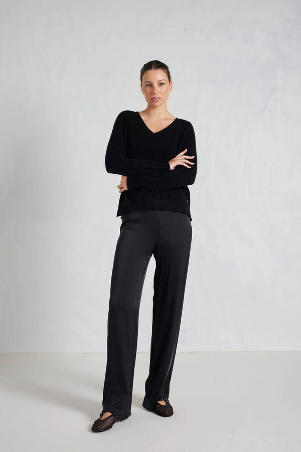 Alessandra Cashmere Sonny Sweater in Black available from Darling and Domain